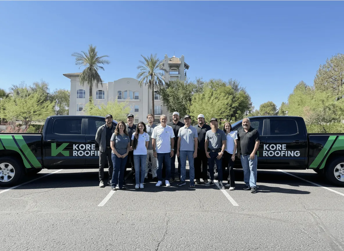 Kore Roofing team